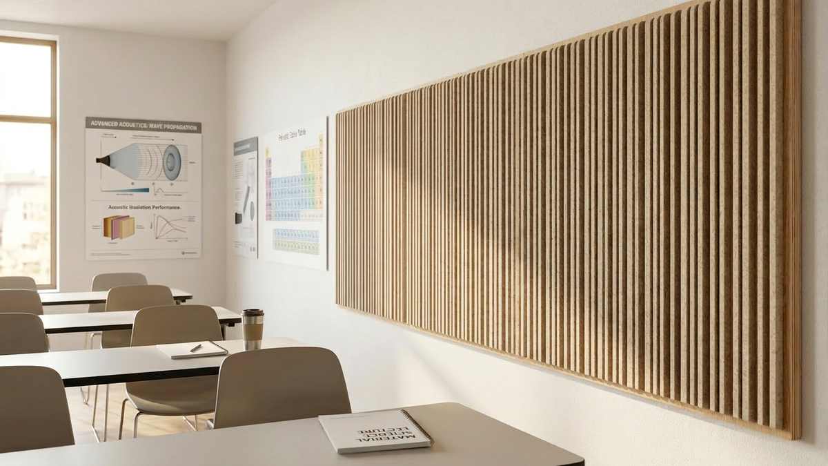 PANNEAUX ACCOUSTIQUES pour bureaux et collectivités - deisgn WAND & édition IMPACT FURNITURE - upcycling de panneaux HPL des stocks de OXFAM
