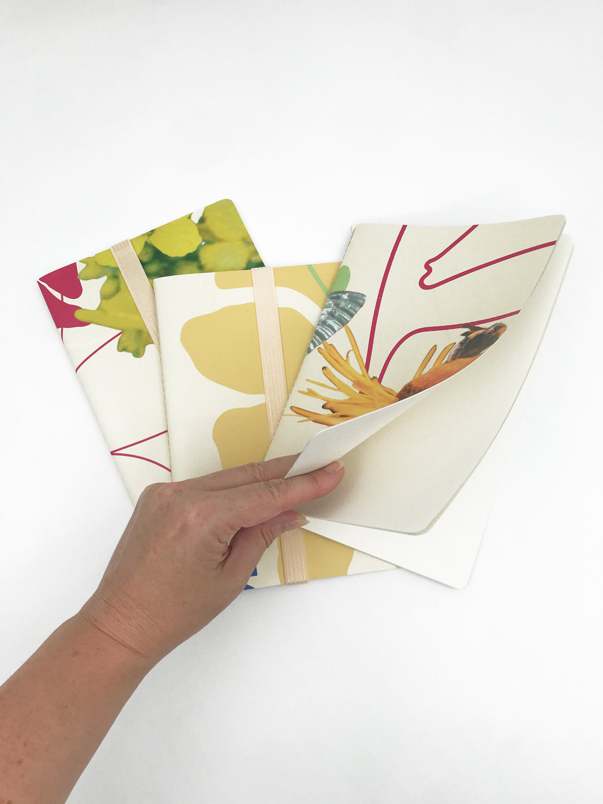Notebook A5 en mode upcycling évènementiel EU (matière de base: papier et bâches de roll-up)