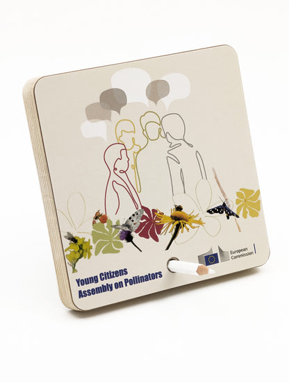 Mémo en bois upcyclé - sur mesure - EU Young Citizen Pollinators Assembly 26