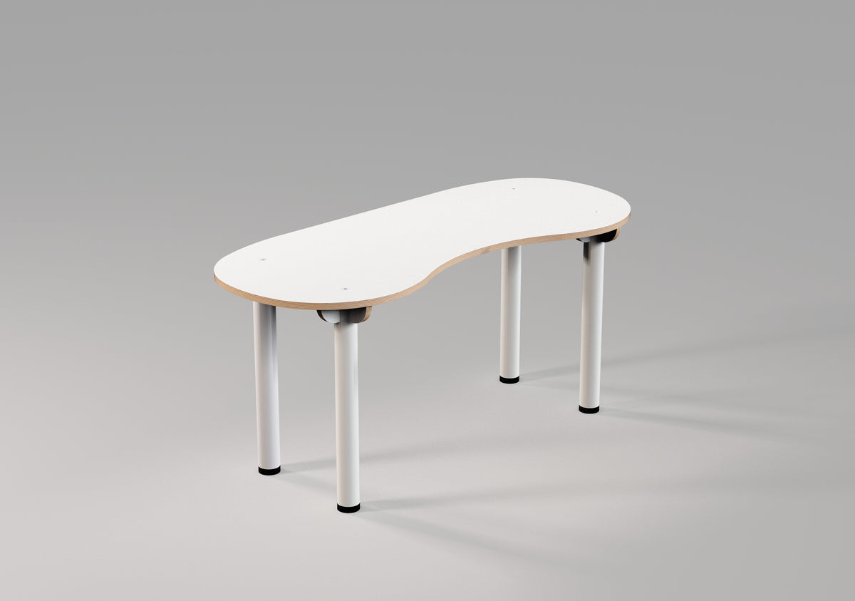 Table BUTTERFLY pour écoles et collectivités - design WAND & édition IMPACT FURNITURE - upcycling de panneaux multiplex des stocks de OXFAM