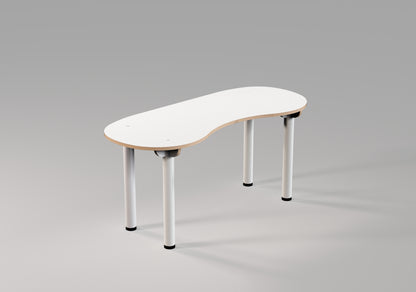 Table BUTTERFLY pour écoles et collectivités - design WAND & édition IMPACT FURNITURE - upcycling de panneaux multiplex des stocks de OXFAM