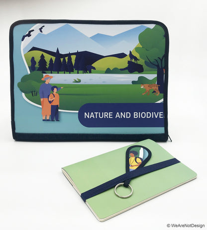 Set d'accessoires en mode upcycling évènementiel EU (matière de base: bâches de roll-up) (Copie)